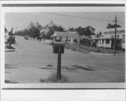 Looking up Liberty Street from Washington, Petaluma, California, 1920