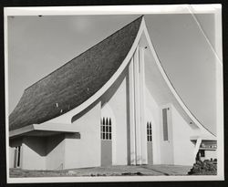 First Baptist Church at 705 North Webster Street, Petaluma, California, about 1965