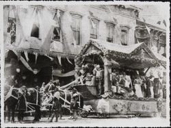 Knights of Pythias float in a parade