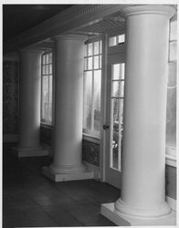 Pillars at the Burdell family home in Novato, California in 1955