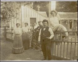 Colton family at the resort, Marin County, California, between 1900 and 1910