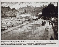 Aftermath of the 1894 Guerneville Fire, Guerneville, California