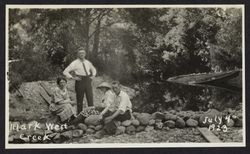 Charles R. Drake and Joyce V. Drake at Mark West Creek, Santa Rosa, California, July 4, 1923