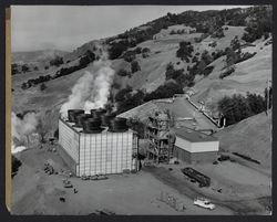 Geothermal power plant at the Geysers