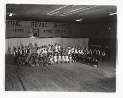 Presentation of young performers in the Skating Revue of 1957, Santa Rosa, California, April, 1957