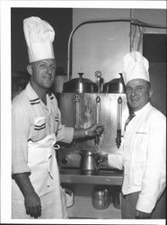 Bob Acorne and Augie Lepori, Petaluma, California, 1955