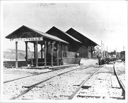 Forestville, California, railroad station, 1912