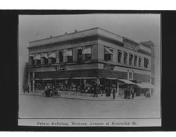 Prince Building, Western Avenue at Kentucky St, Petaluma, California, 1910