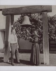 Father Patrick Doyle OFM and Jack Kerney at the Valley of the Moon Vintage Festival, 453 First Street East, Sonoma, California, fall 1967