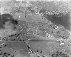 Aerial view of Oakmont area, Santa Rosa, California, 1963