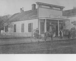 Isaac E. Shaw Building at 219 N. Cloverdale Blvd., Cloverdale, California, about 1880