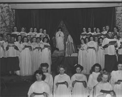 St. Vincent's Christmas pageant, Petaluma, California, about 1945