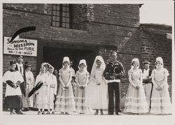 Participants in the pageant at the centennial of the founding of the Sonoma Mission