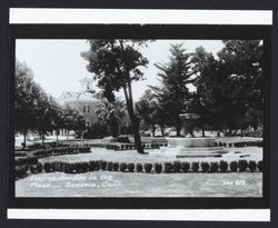 Italian garden in the Plaza ; Sonoma, California