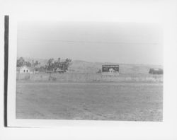 Sign advertising the building of a new Petaluma Shopping Center, Petaluma, California, about 1965