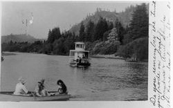 Boating on the Russian River near Monte Rio, California, 1905