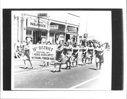 16th District marching unit ladies auxiliaries Veterans of Foreign Wars, Petaluma, California, 1967