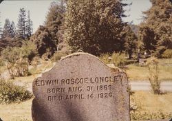 Tombstone of Edwin Roscoe Longley, Guerneville Cemetery