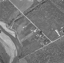 Foss Creek and Dry Creek at Magnolia Drive and Skinner Road--aerial views