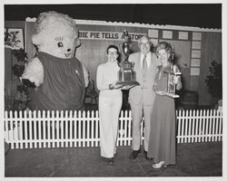 North Bay Wool Growers Auxiliary exhibit at the Sonoma County Fair, Santa Rosa, California, about 1976