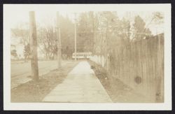 Street car on a residential street