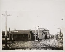 Santa Rosa and Petaluma Railway Depot, Petaluma, California, 1908