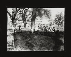 Our friend Luther Burbank--Burbank with children at the commencement of work on the Burbank Memorial Park at Santa Rosa Junior College