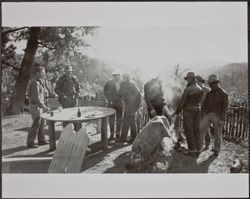 Redwood Rangers barbeque at the Bar O Ranch, Cloverdale, California, May 1951