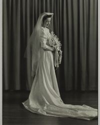 Wedding portrait of Eleanor J. Jenkins