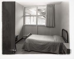 Dorm room at Ursuline residence hall, Santa Rosa, California, 1960