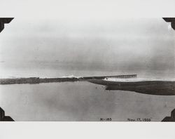 Russian River and its estuary into the sea, November 25, 1934