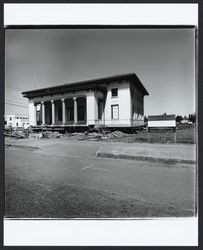 Post Office ready to be moved from Fifth Street to Seventh Street, Santa Rosa, California, 1979