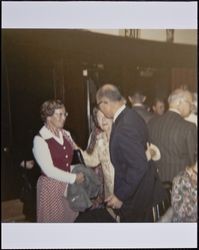 Alta Kerr and attendees at her retirement party, Santa Rosa, California, 1974