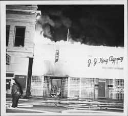 Kentucky Street fire, Petaluma, California on June 30, 1964