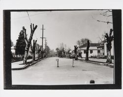 Unidentified street in Santa Rosa, California, 1910