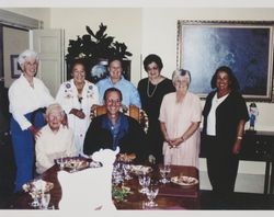 Saint Anthony's Farms Auxiliary farewell party for Vic Allcorn, Marshall-Petaluma Road, Petaluma, California, 1995