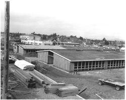 Building classrooms at Petaluma High School, Petaluma, California, 1958