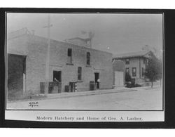 Modern hatchery and home of Geo. A. Lasher, Petaluma, California, 1911