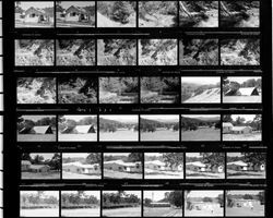 Contact print of structures at Vichy Springs, Ukiah, California, about 1985