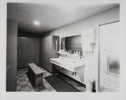 Locker room at Olympic of Santa Rosa, California, 1962