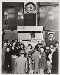 Junior, the electrically enhanced refrigerator at the Sonoma County Fair, Santa Rosa, California, 1957