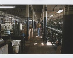 John Agnew walking through the first floor of the Sunset Line & Twine Company building in Petaluma, California, on Dec. 5, 2006