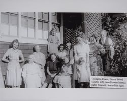 Members of the Goodwin family at the home of Emma Wood, Petaluma, California, 1940s