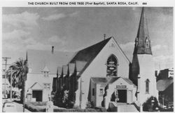Church Built from One Tree (First Baptist), Santa Rosa, California