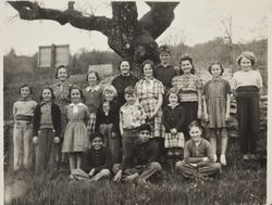 Students of Brush School, Santa Rosa, California, April 1939