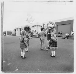 Open house for employees and families at National Controls, Santa Rosa, California, 1979