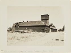 Wooden buildings of Fulton Winery, 1200 River Road, Fulton, California, about 1930