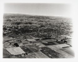 Aerial view of the Petaluma area, Petaluma, California, 1946