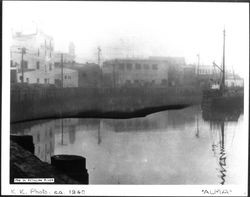 Fog on Petaluma River, Petaluma, California, 1940