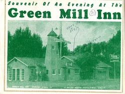 Souvenir of an evening at Green Mill Inn attended by St. Vincent High School's football team., Petaluma, California, 1947